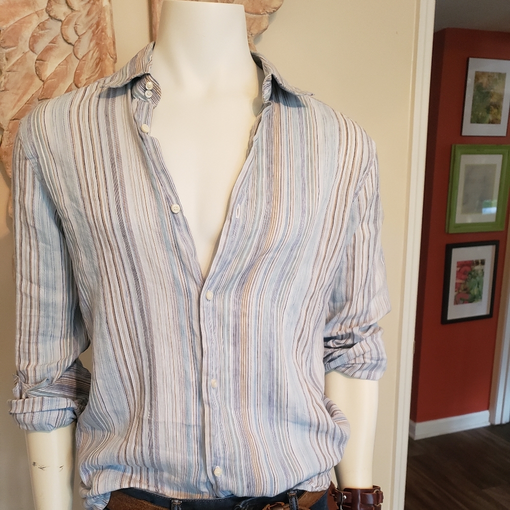 BANANA REPUBLIC MENS IRISH LIENEN SHIRT